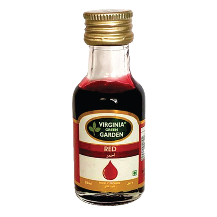 رنگ خوراکی قرمز ۲۸ میل برند ویرجینیا گرین گاردن عمده _ 12 عدد